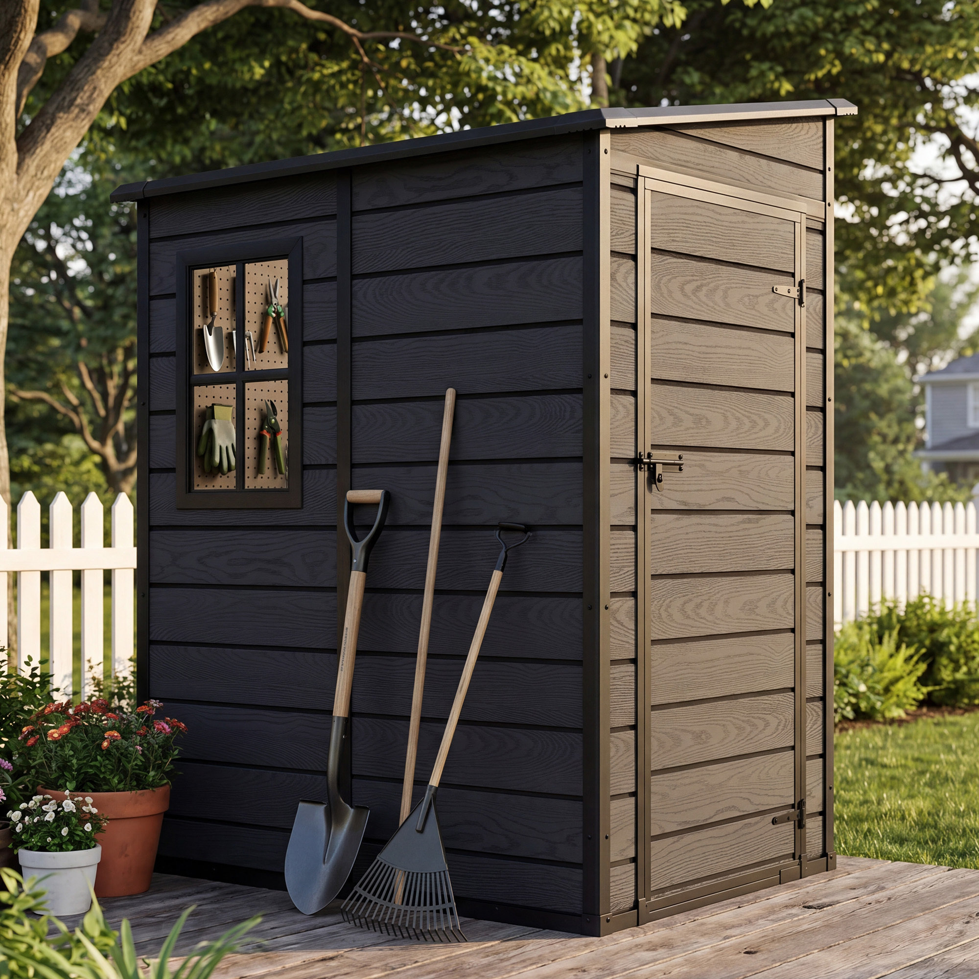 Balconera Plastic Lean-to Storage Shed & Reviews | Wayfair